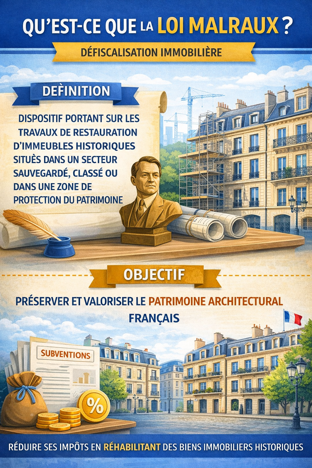 Définition et objectifs de la loi Malraux